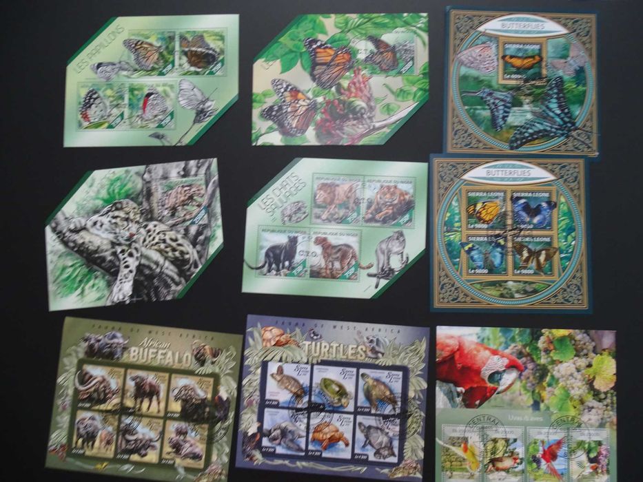 50 colite stampilate , timbre tematice Fauna/Animale (Lot 3109)