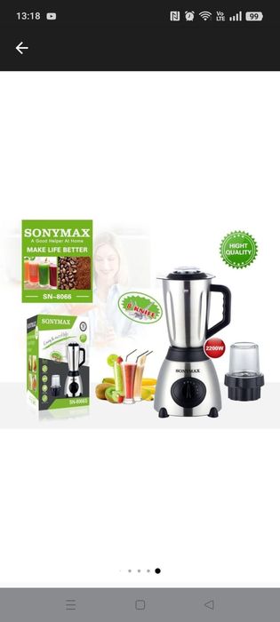Mixer multifunctional Lingo, 5 viteze, 1.5L, 1500W, 2 cupe din sticla,