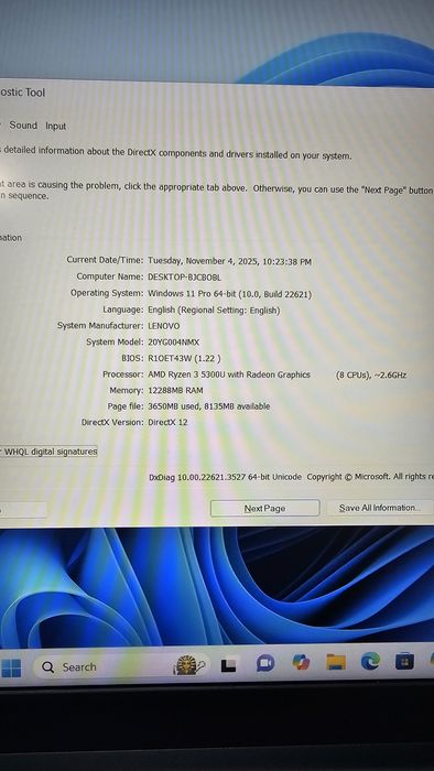 Laptop Lenovo Thinkpad E 15 Amd Ryzen 3 5300U