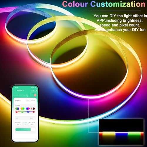 WIFI RGB LED Лента 5M PAUTIX за Домашно Осветление Гласово Управление
