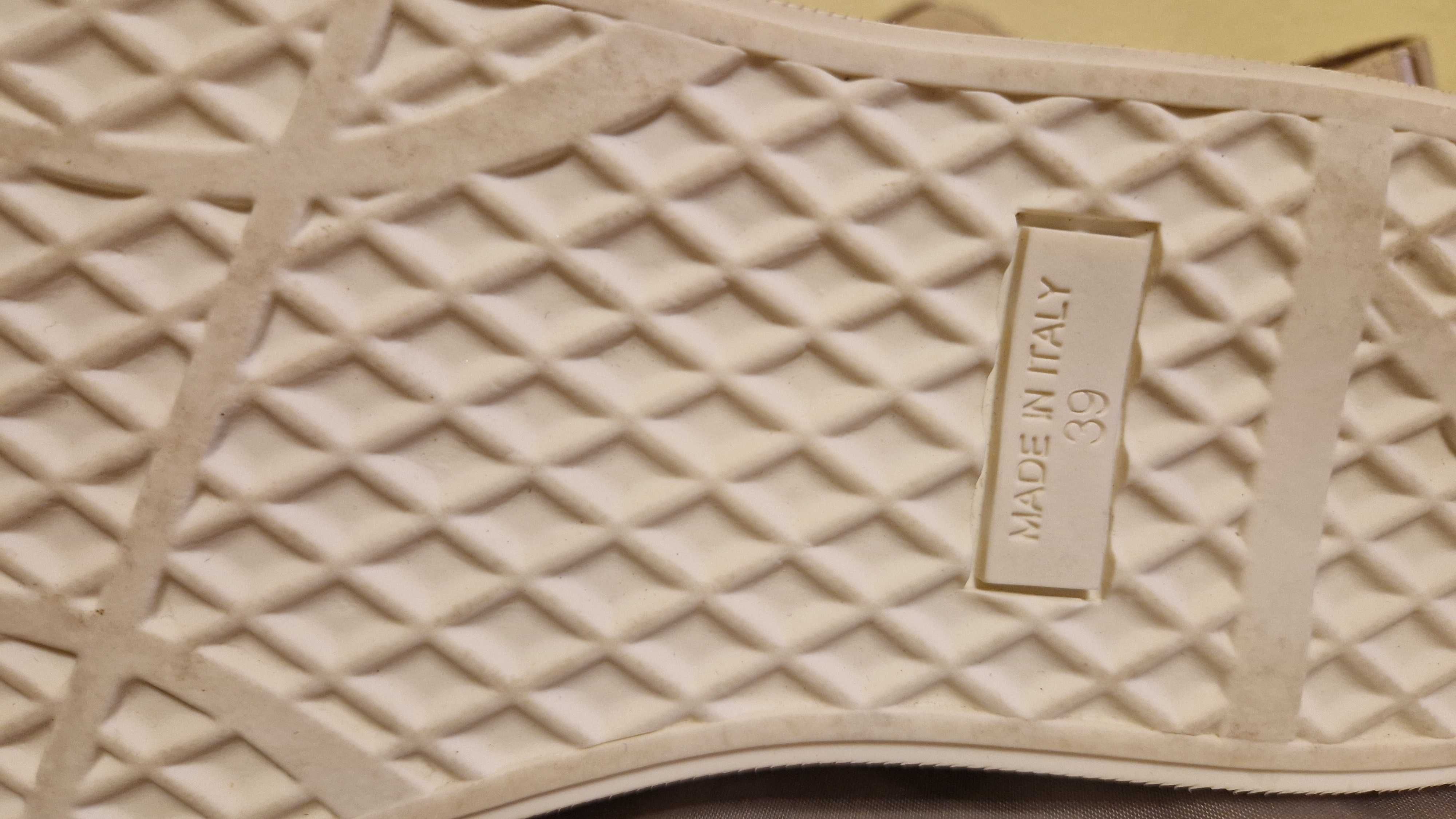 Pantofi Zanotti Beige Leather Slip On Women's 39