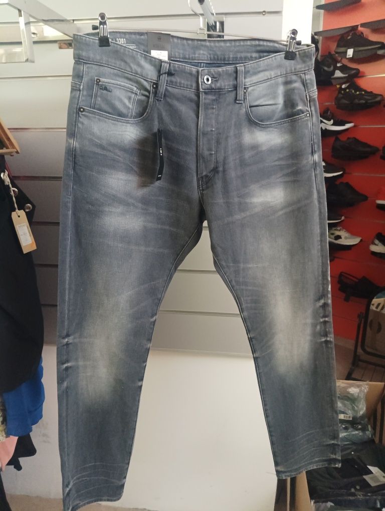 Нови дънки G-star Raw 3301 Tapered W32 W36 мъжки оригинални