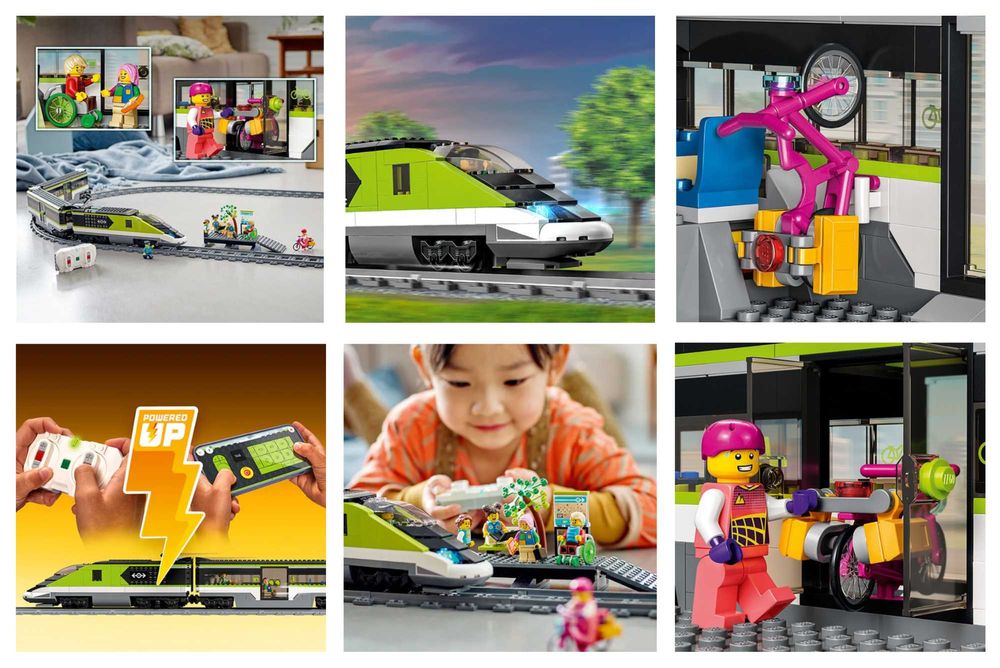 LEGO City Tren expres de pasageri 60337, 7 ani+