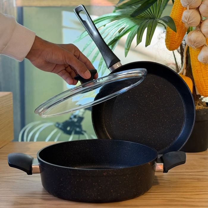 Комплект Тенджери 7части KARACA BioGranit 
BLack Gold