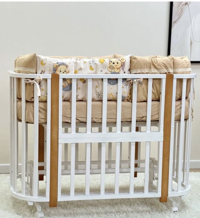 Детская кроватка 4 в 1 с маятником + подарок