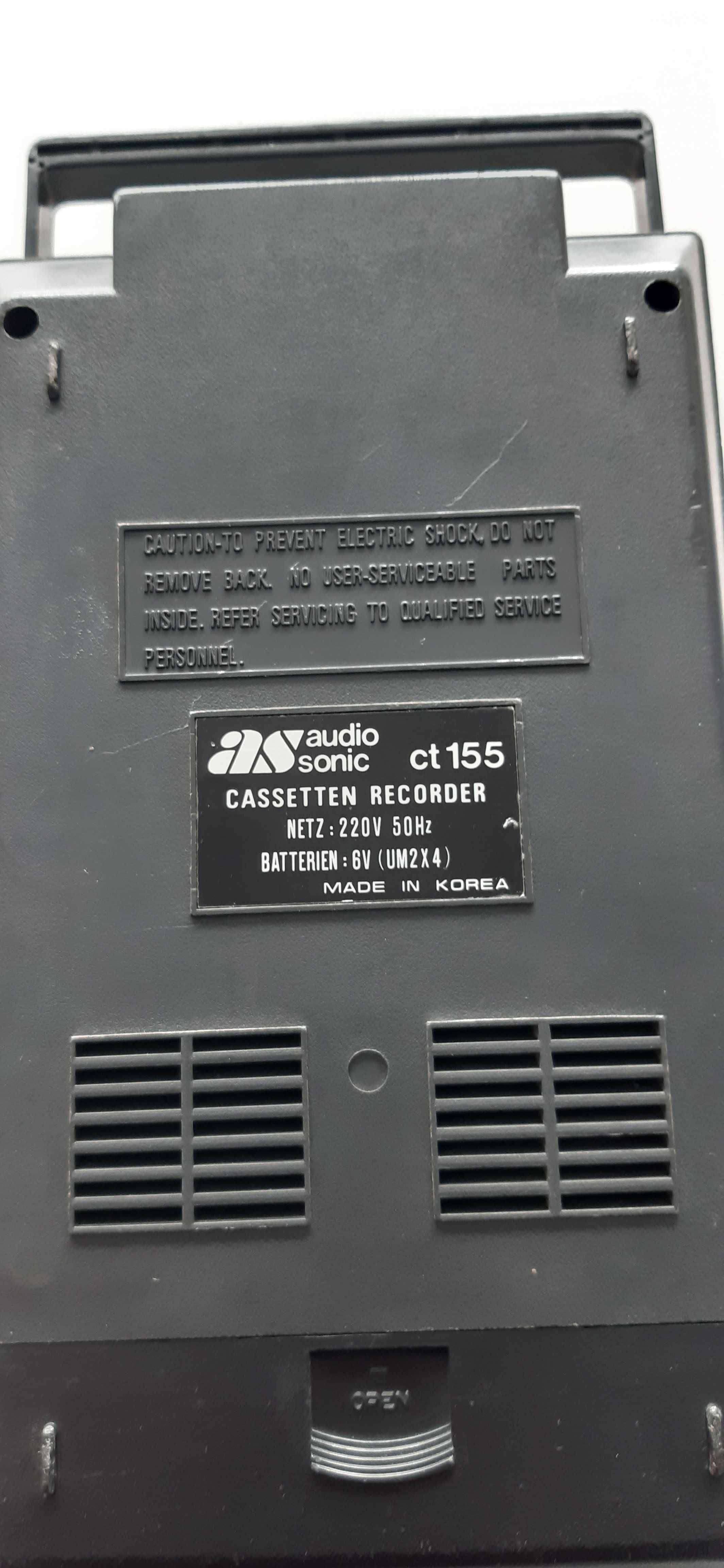 Casetofon Recorder AudioSonic ct155 vintage retro ani 70 Portabil