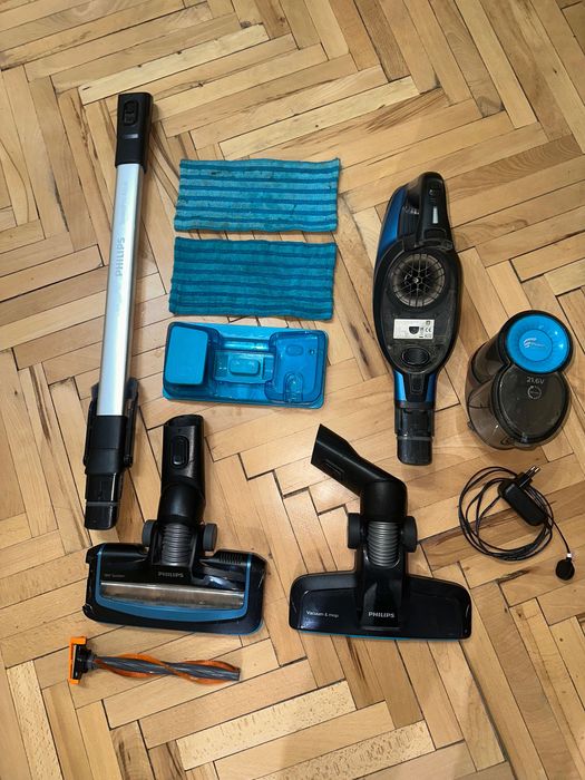 Philips SpeedPro Aqua Безкабелна вертикална прахосмукачк