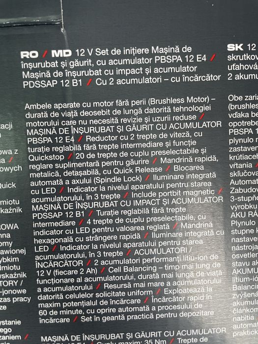 Set 2 masini de insurubat si gaurit cu impact Parkside Performance