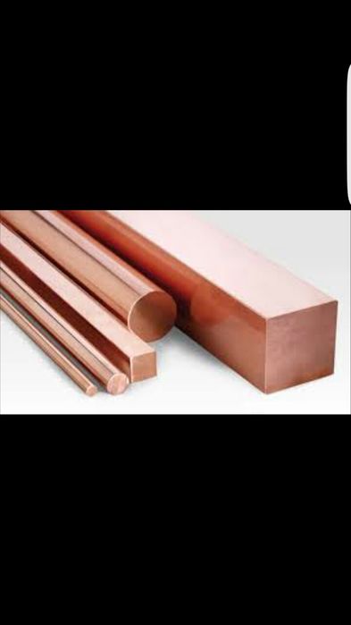 Bara dreptunghiulara si rotunda din cupru