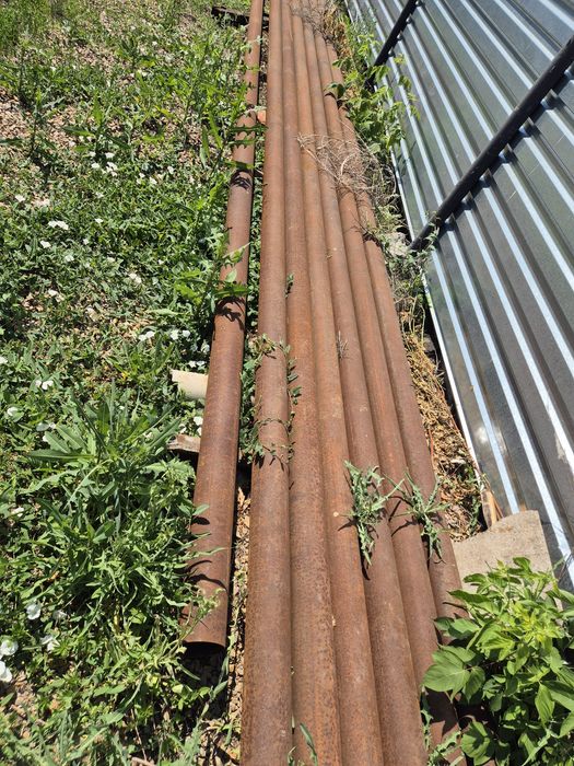 Труба  диаметром 108 новая по шесть метров75 метров толщина 3.5..