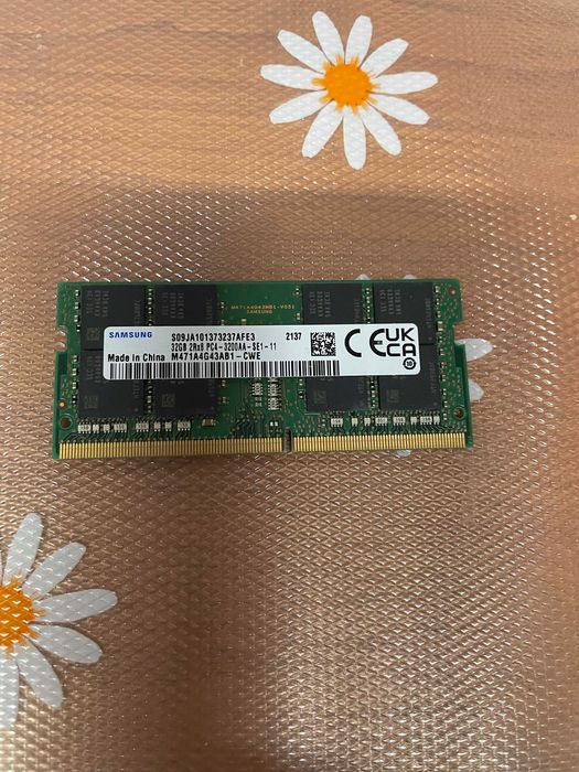 Memorie laptop Sodimm Samsung 32 Gb 3200, 1 x32 Gb, M471A4G43AB1