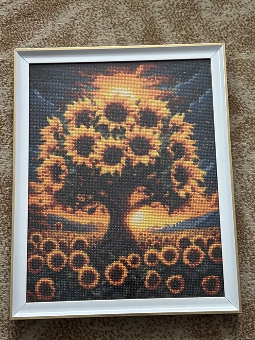 Goblen cu diamante realizat manual