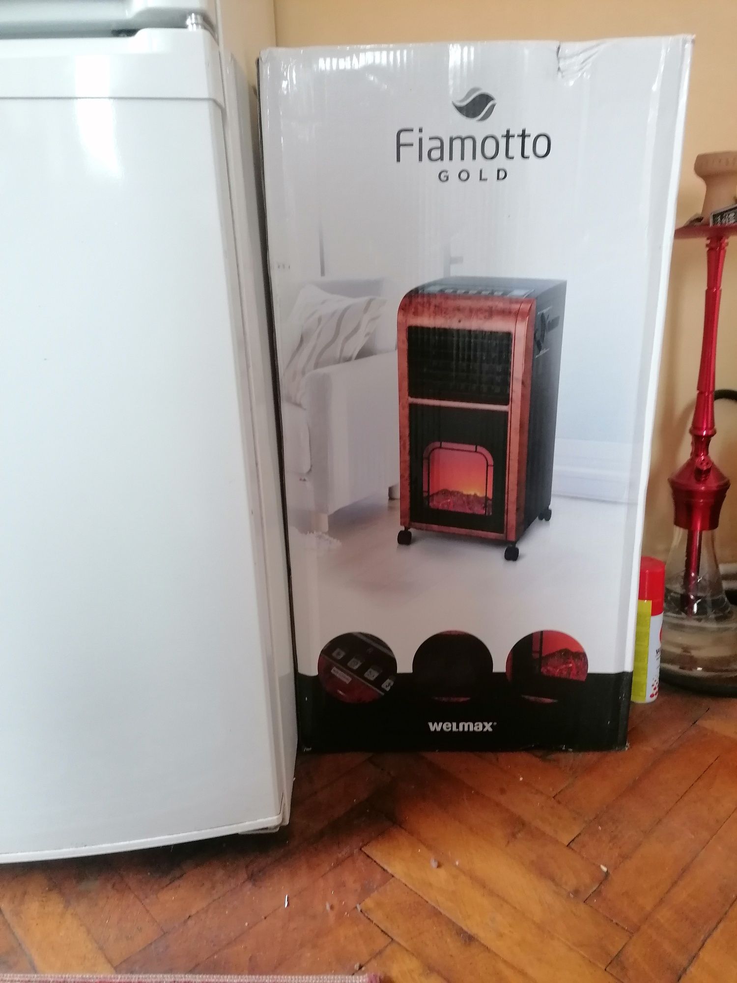 Продава се нова преносима камина климатик Fiamotto- Gold Welmax
Fiamot