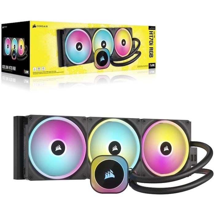 Cooler procesor AIO Corsair iCUE LINK H170i RGB, 420mm, racire lichid