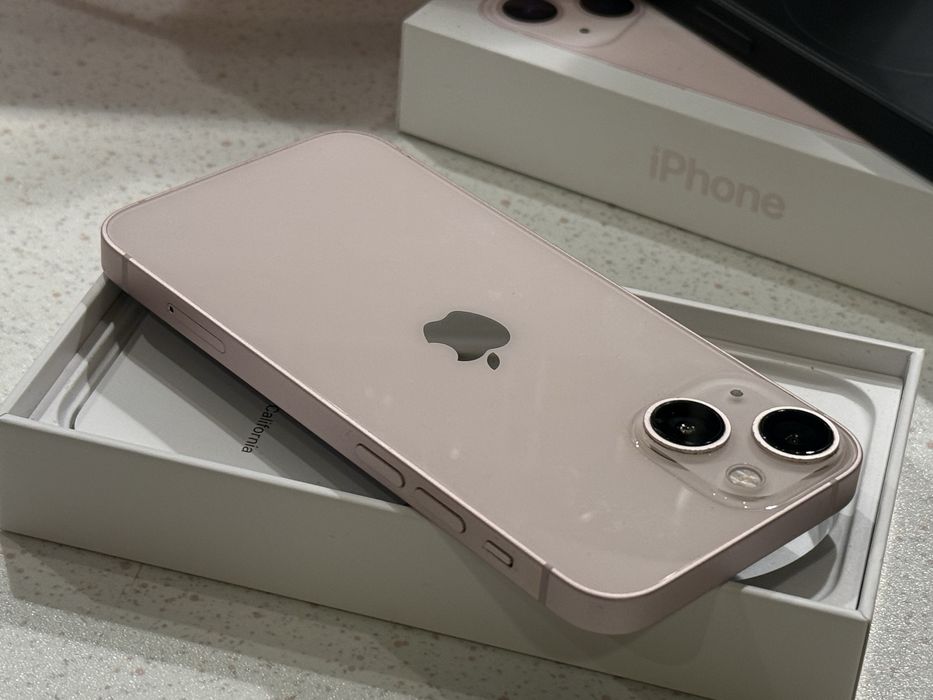 iPhone 13 Mini 128GB Pink  – Като НОВ, 100% Батерия.