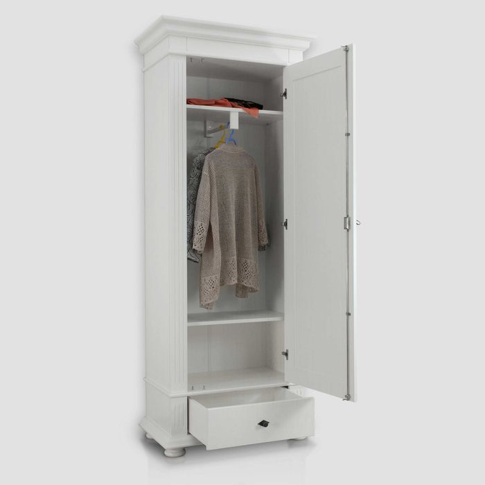 Set mobila hol Verona 3-3, lemn masiv, alb