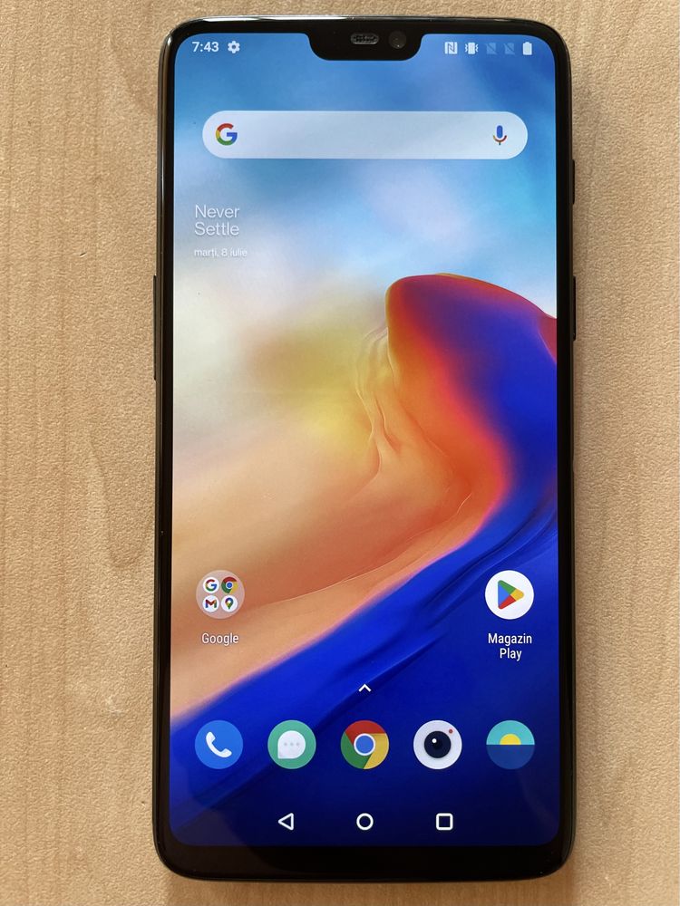 OnePlus 6, 5G, Dual SIM, 128 GB, 8 GB RAM, Ecran AMOLED