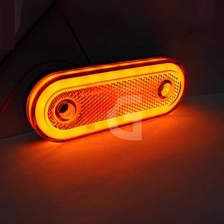 Lampa gabarit galbena tip neon cu suport 12-24V E9