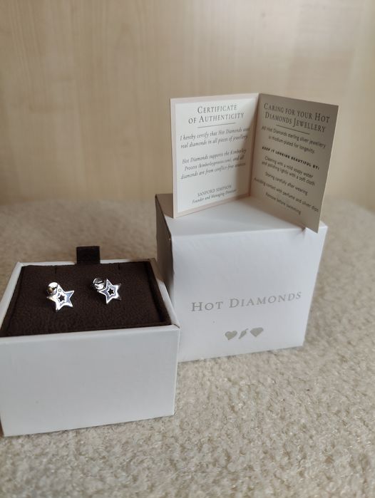 Cercei argint cu diamante Hot Diamonds