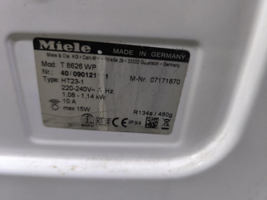 Сушилня Miele T 8626 WP - 7кг. Термопомпа.