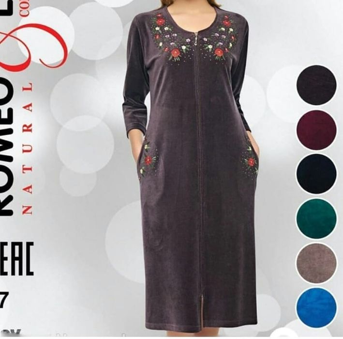 Халат велюровый пижама