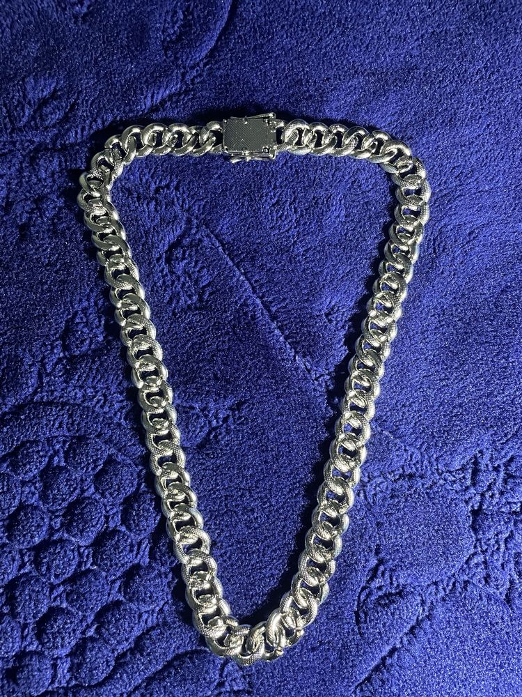 Lant Cuban iced out, fully iced, ice concept 50 cm