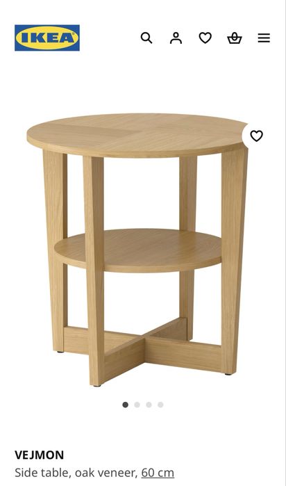 IKEA маса VEJMON 60 см