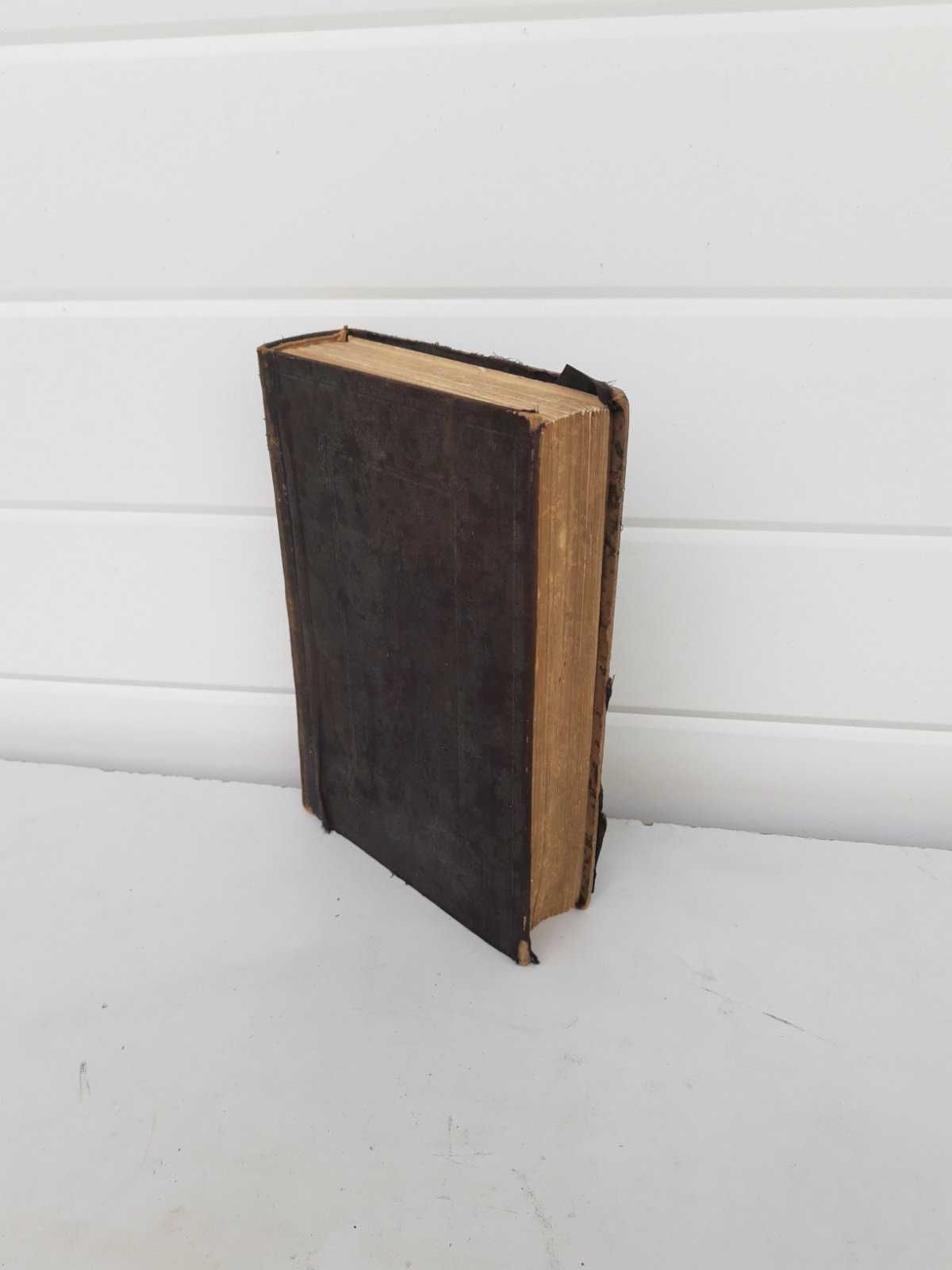 Антикварна голяма книга Библия от 1907 г(на 115 г) внос от Холандия