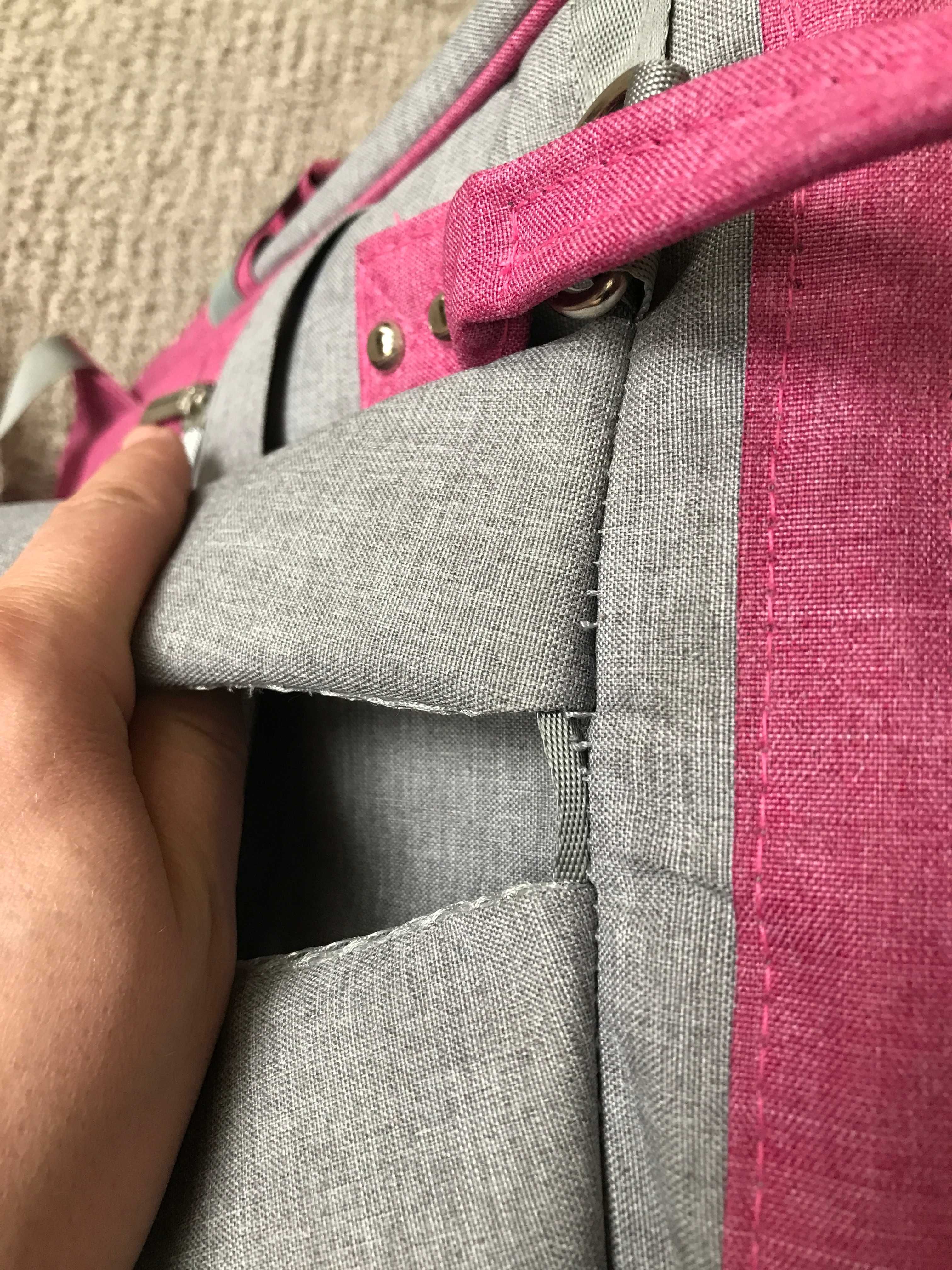 Раница за количка Lorelli Tina Pink & Grey