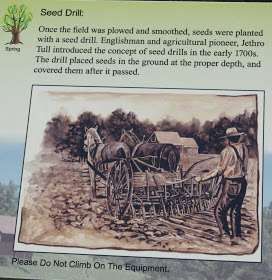 Seed drill Сеялка от времето 1740г.-1800г.