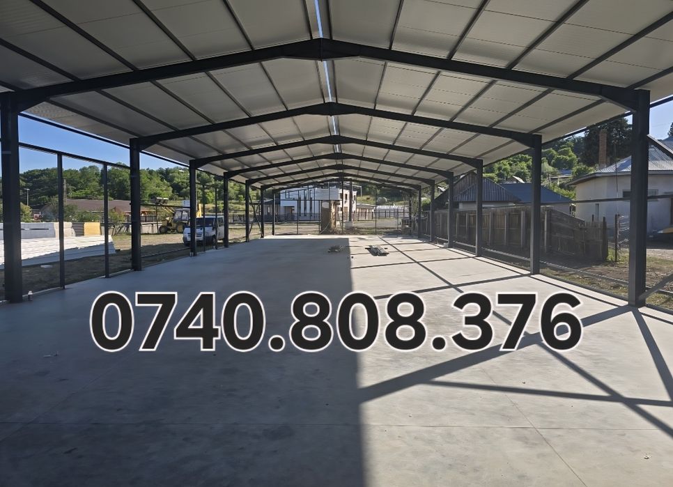 Hala metalica industrială service garaj spatiu comercial livrar montaj