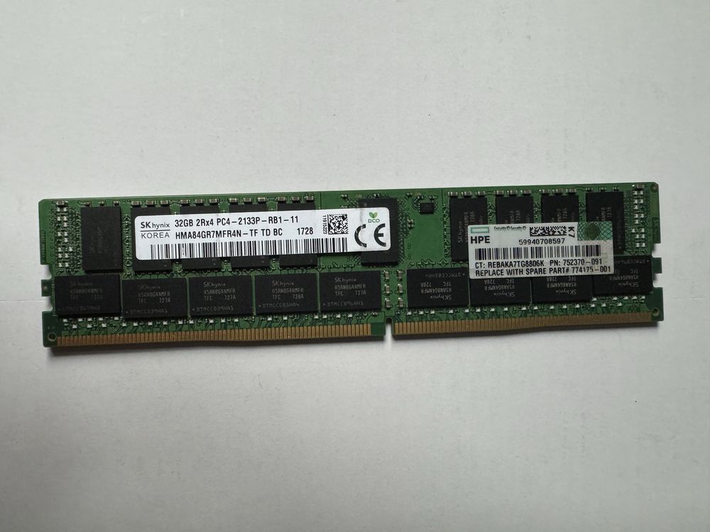 Placute memorii ram ddr4 ecc 8gb 32 gb rami server