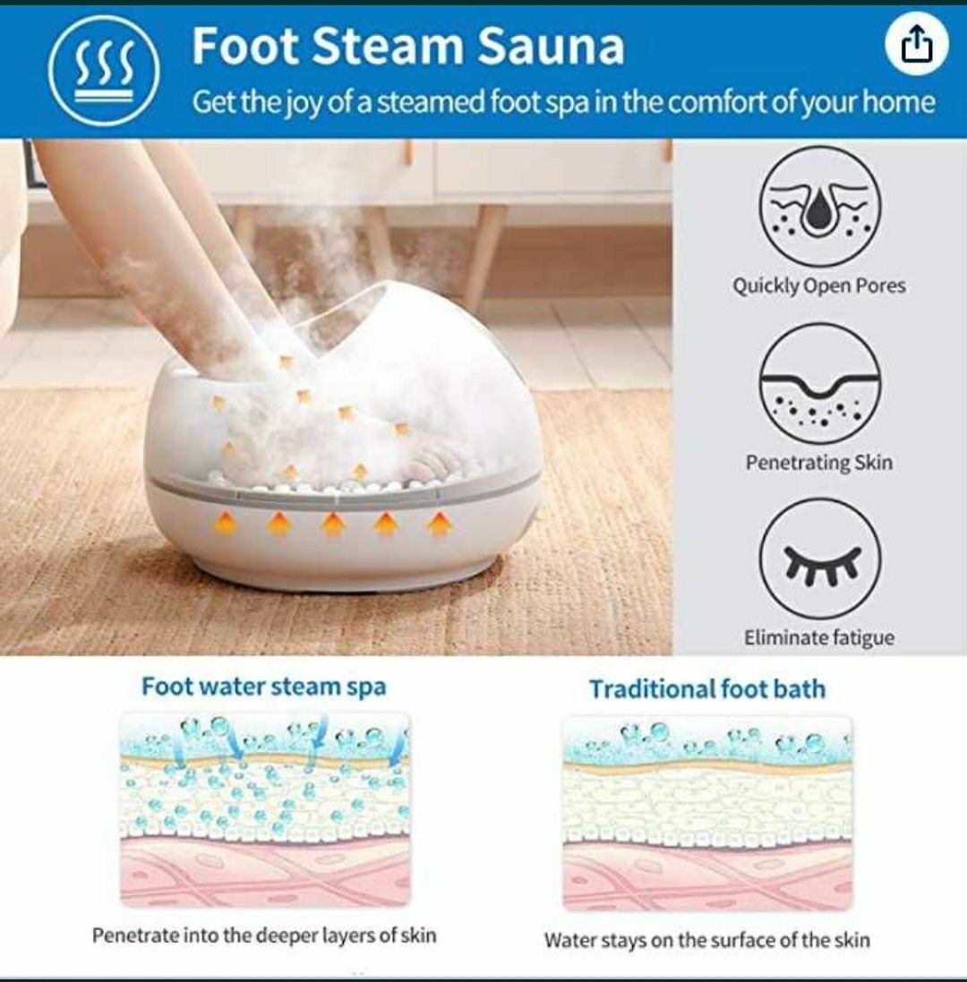 Aparat sauna cu aburi si masaj pt picioare Renpho