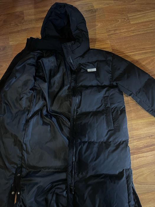 palton negru gros femei