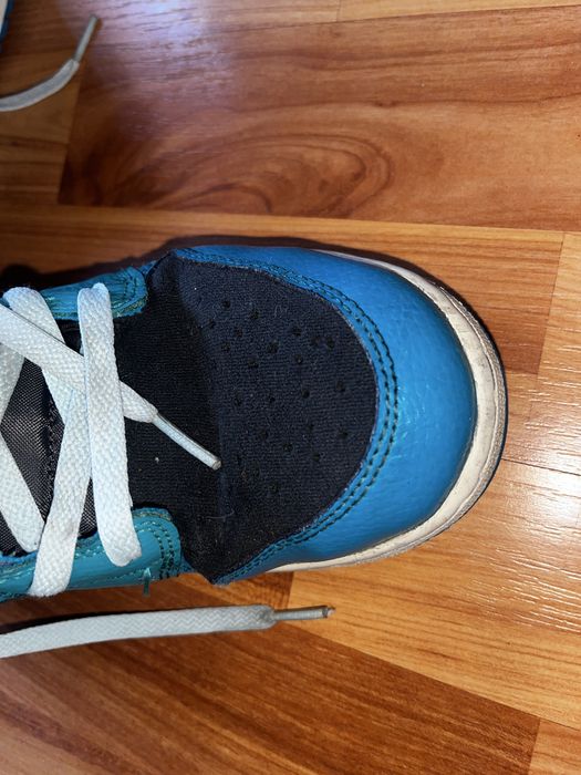 Adidasi Nike Air Jordan 1 Mid GS Black Aqua Blue