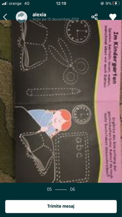 Carte de scris cu creta - lb germana