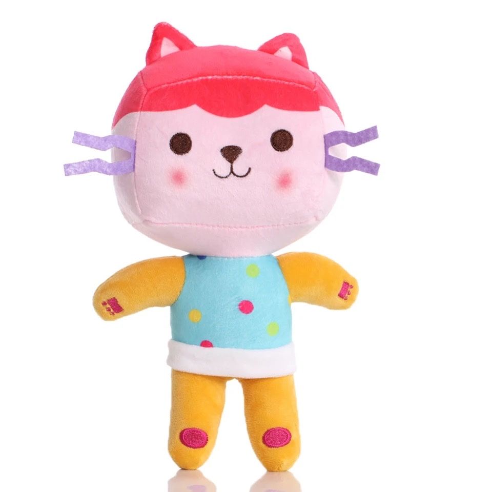 Jucarie de plus Gabbys Dollhouse, personaj Baby Box Cat, NOUA