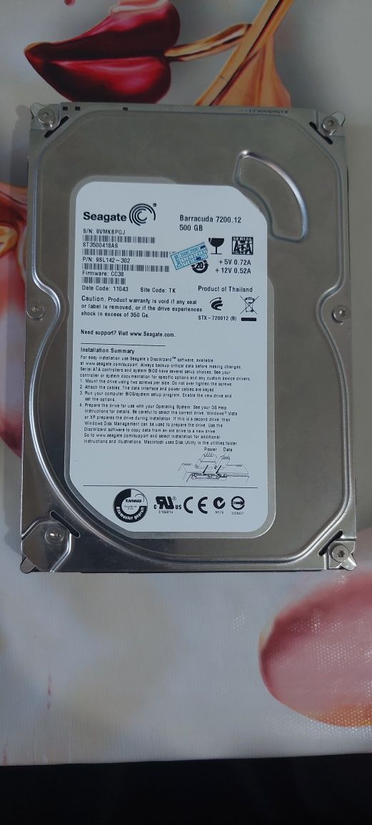 Жёсткие диски SSD Toshiba 128Gb, Seagate 5