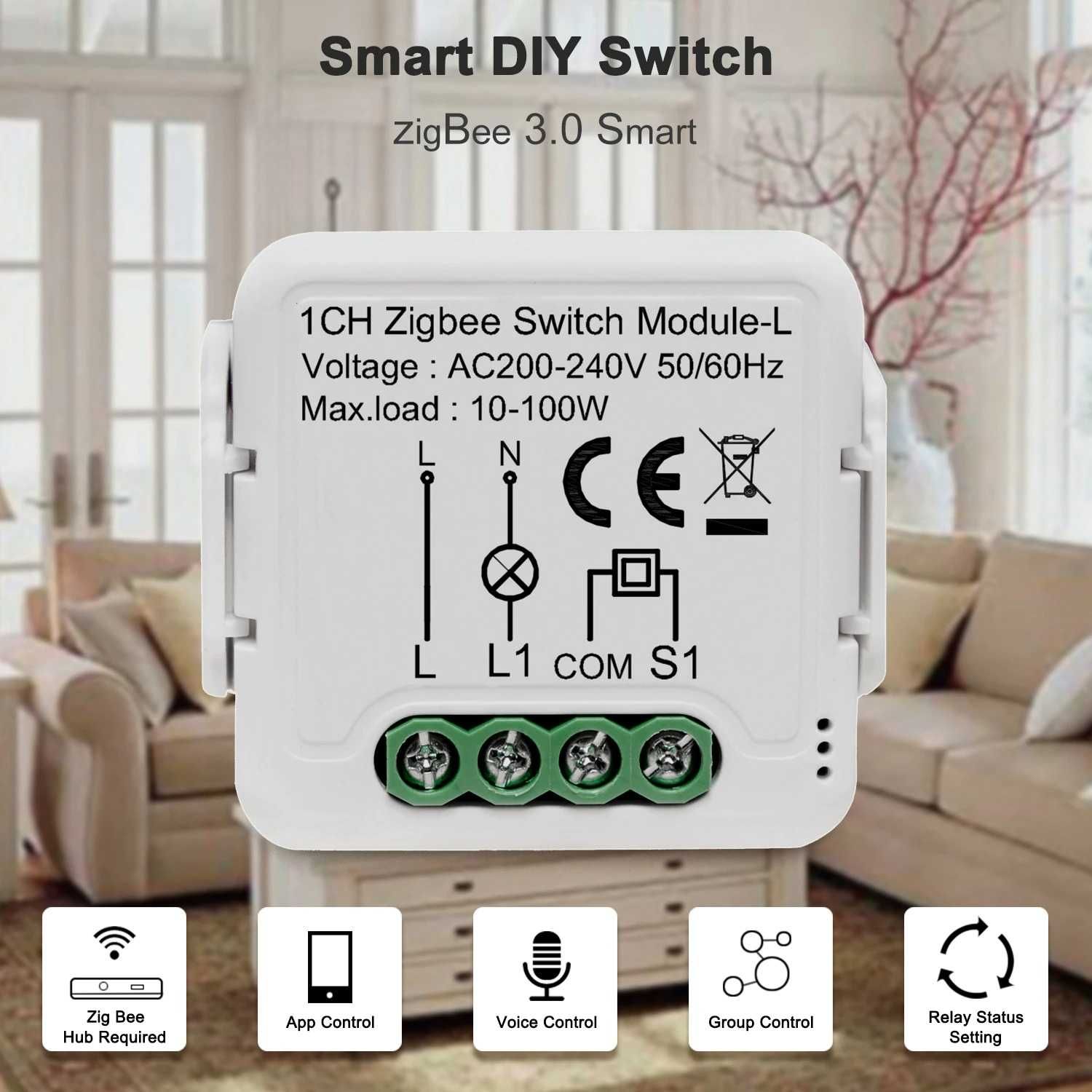 Умный переключатель ZigBee Tuya Smart Switch Module