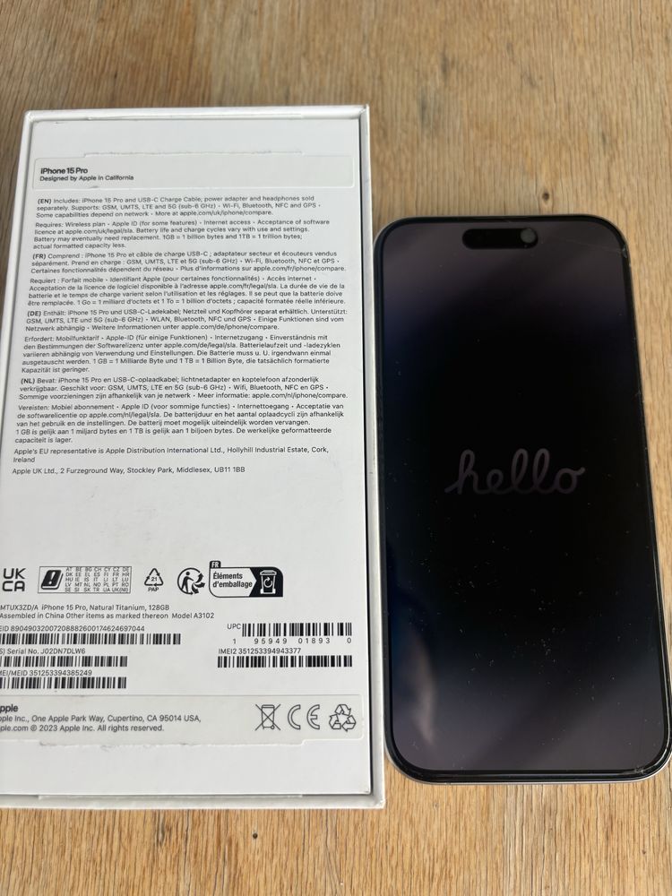 iPhone 15 Pro Titanium 128GB – Отлично състояние