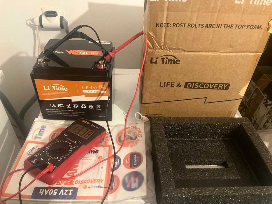 Baterie cu litiu LiFePO4, LiTime, Multifunctionala, 12V, 50Ah, Negru