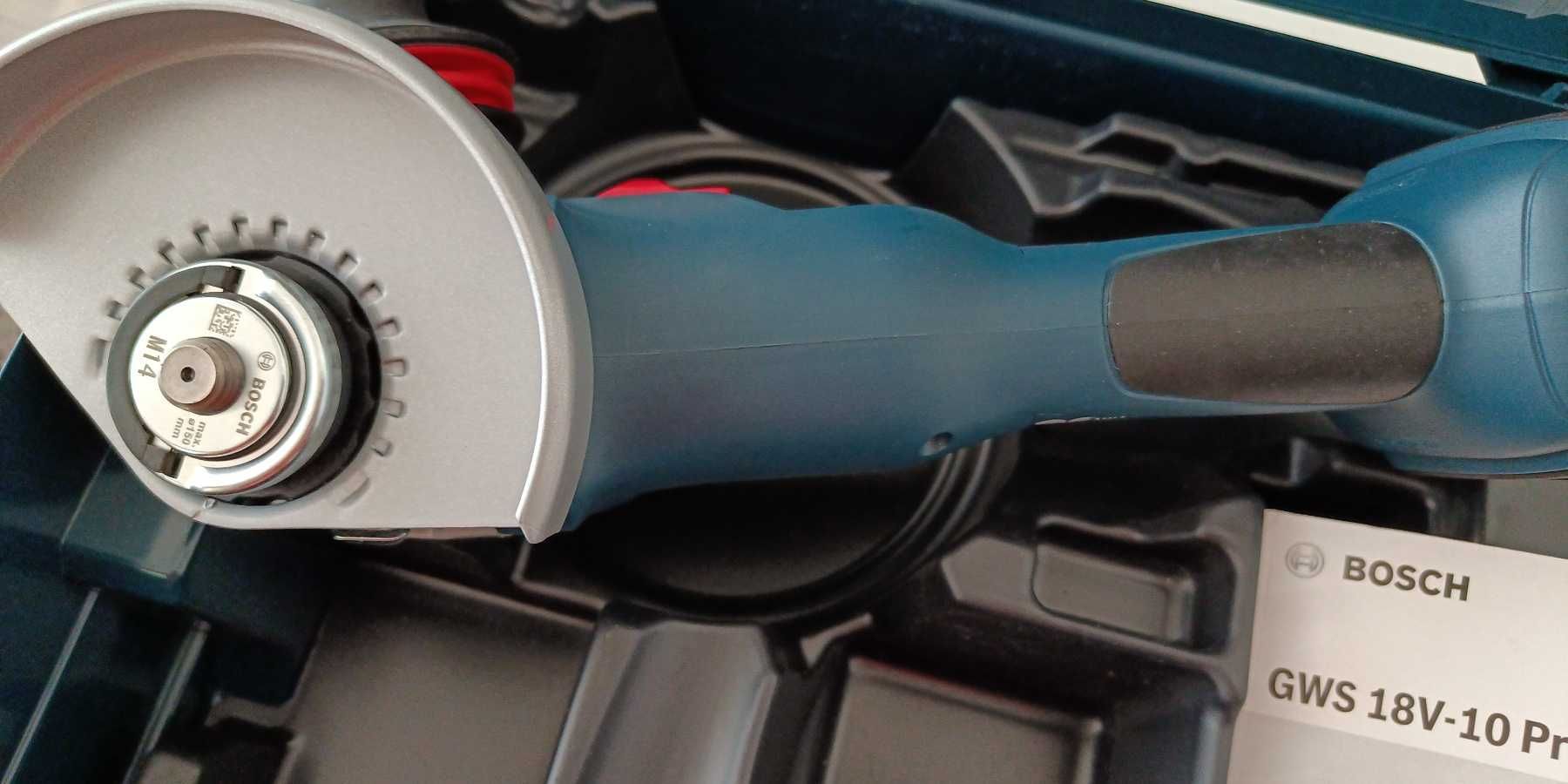 Акумулаторен  ъглошлайф  BOSCH  GWS 18V-10