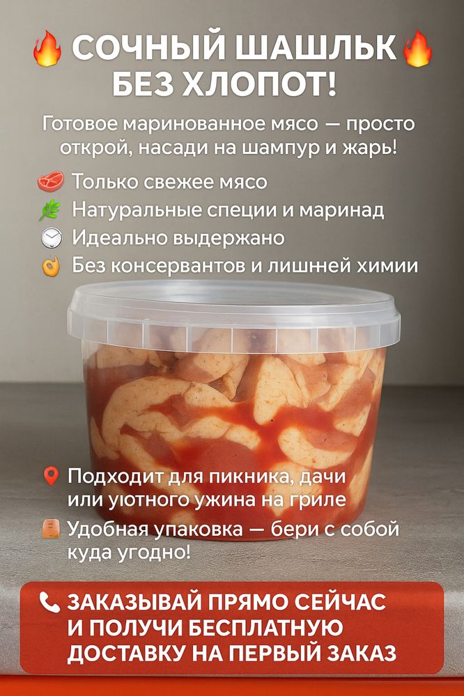 Сочный шашлык без хлопот