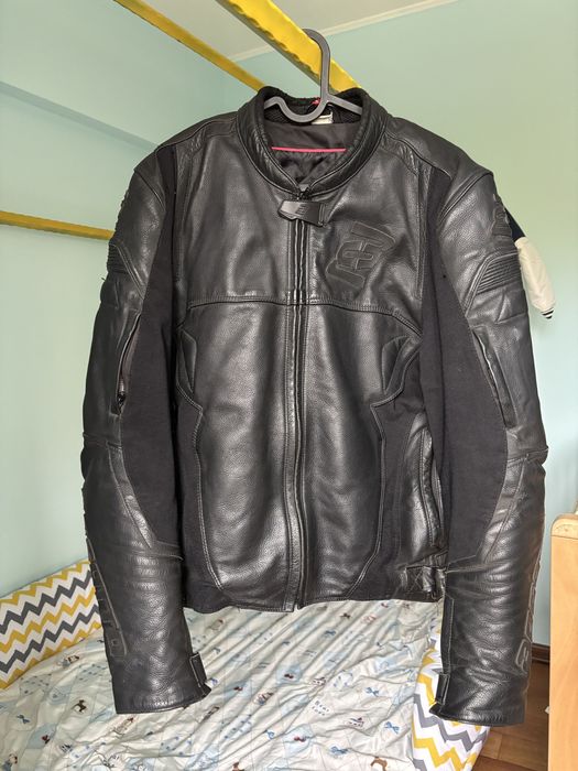 Geaca moto piele Bogotto Black-x