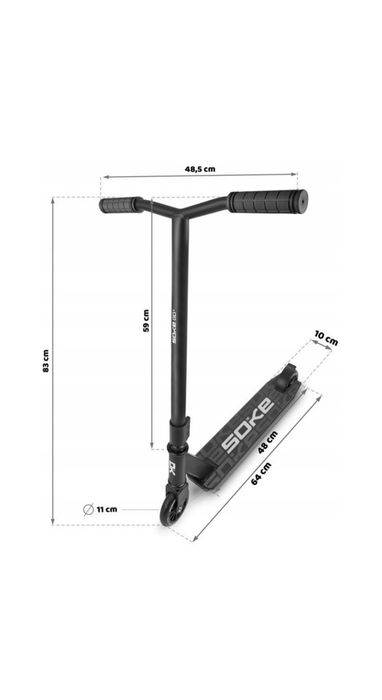 Trotineta soke freestyle neagră
