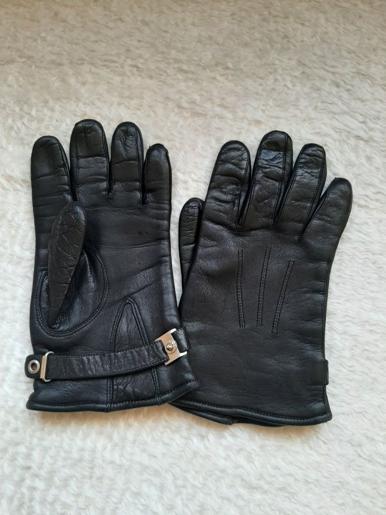Мъжки ръкавици от естествена кожа с мека подплата