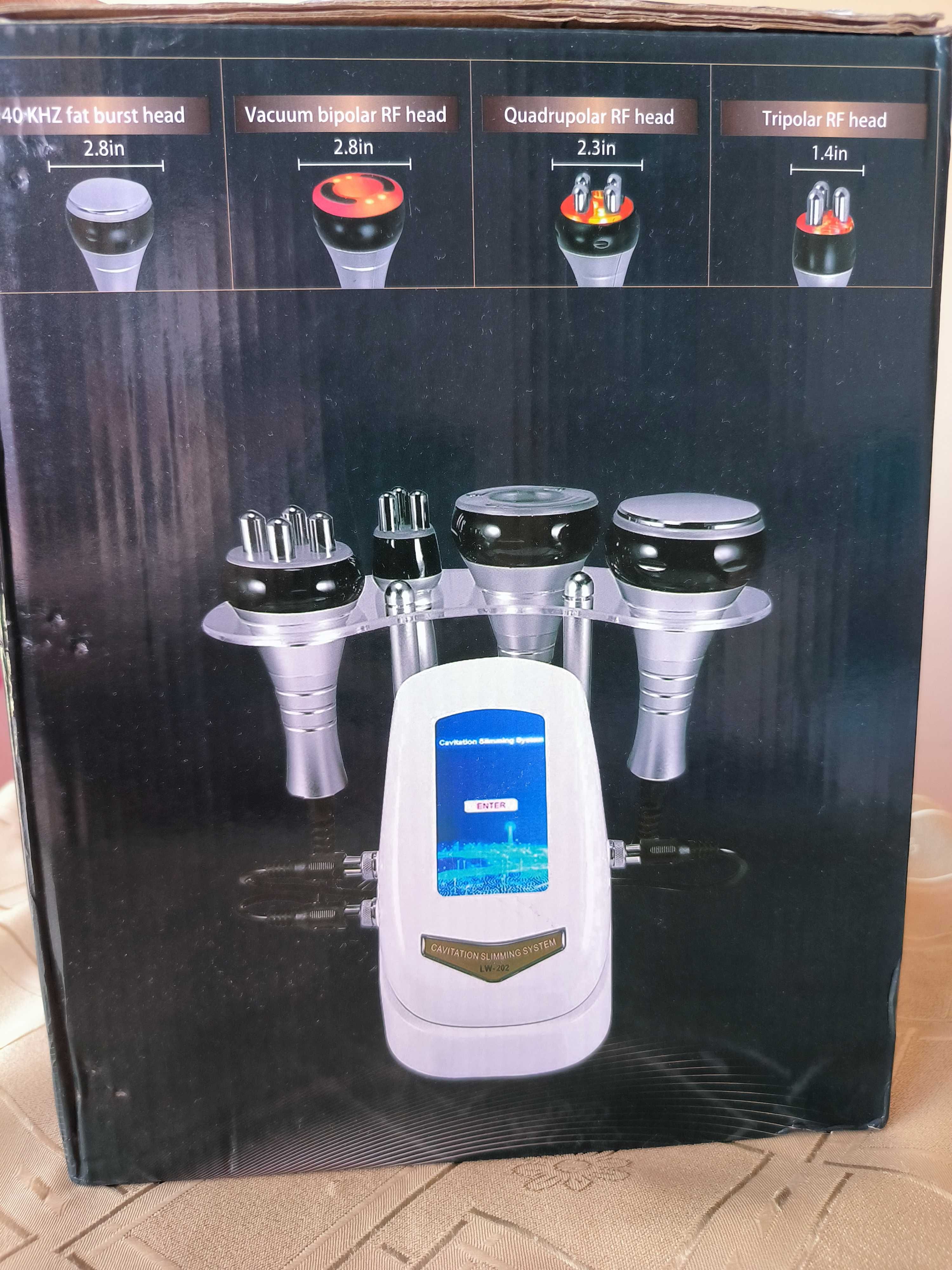 Многофункционален уред за лице и тяло SkinTime, Кавитация, RF, Вакуум
