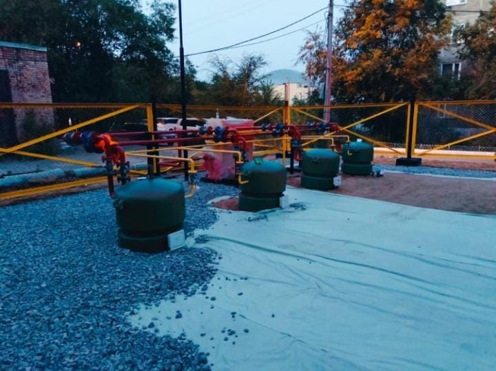 Газгольдер Установка газового оборудования