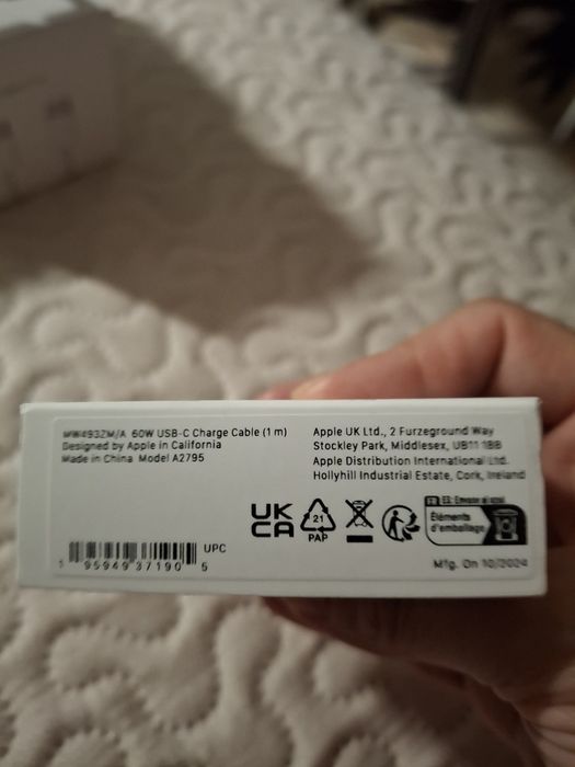 Cablu incarcare apple original mufa tip C