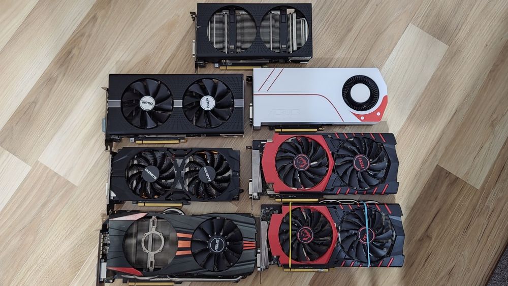 Lot 6 placi video Rx 580/Gtx 970/Gtx 980/R9 390/380 defecte